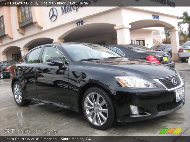 2010 Lexus IS 250 in Obsidian Black