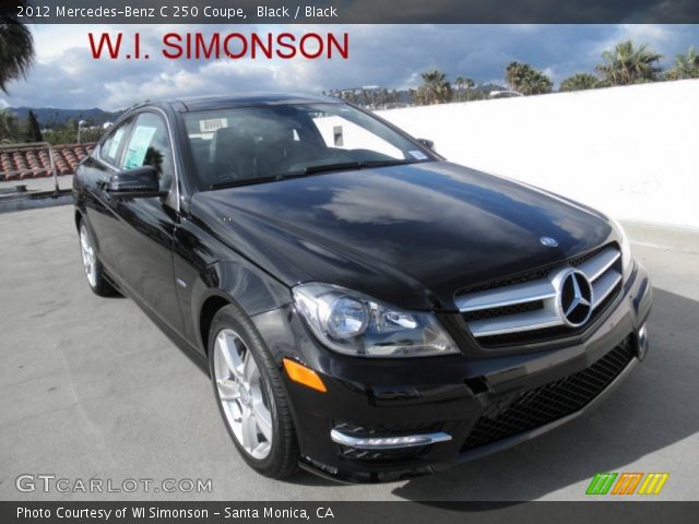2012 Mercedes-Benz C 250 Coupe in Black