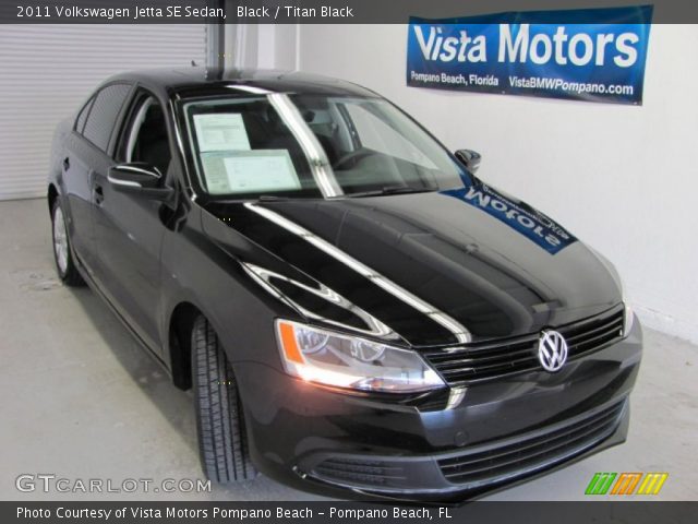 2011 Volkswagen Jetta SE Sedan in Black