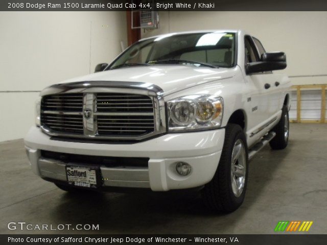 2008 Dodge Ram 1500 Laramie Quad Cab 4x4 in Bright White