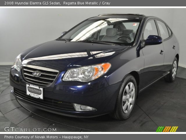 2008 Hyundai Elantra GLS Sedan in Regatta Blue Metallic