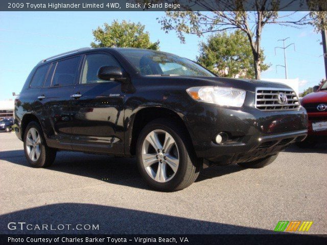 2009 Toyota Highlander Limited 4WD in Black