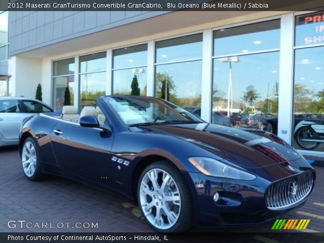 2012 Maserati GranTurismo Convertible GranCabrio in Blu Oceano (Blue Metallic)