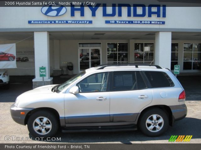 2006 Hyundai Santa Fe GLS in Nordic White