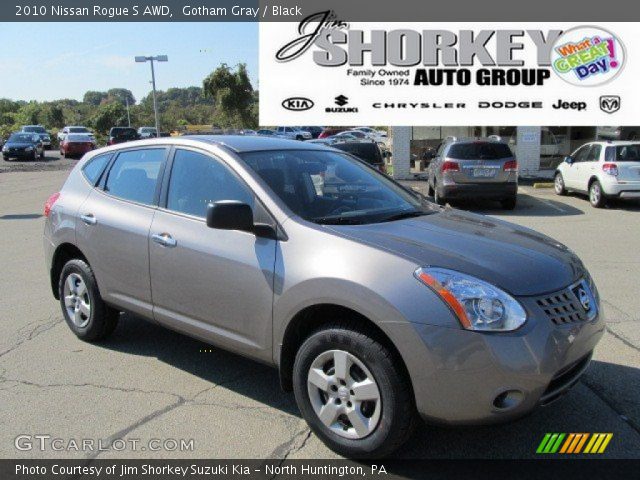 2010 Nissan Rogue S AWD in Gotham Gray