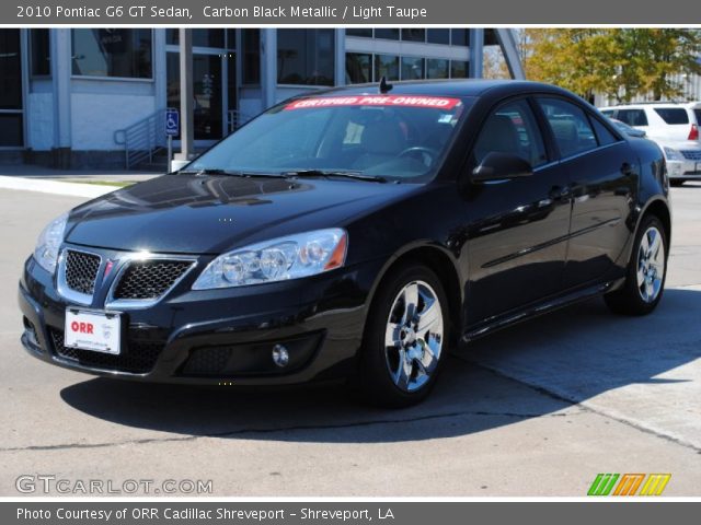 2010 Pontiac G6 GT Sedan in Carbon Black Metallic