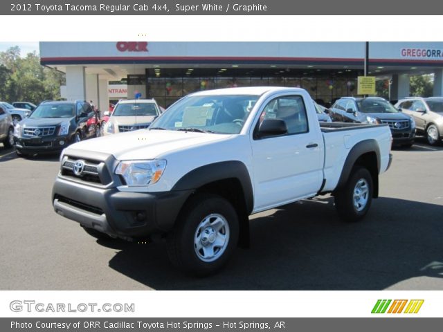 2012 Toyota Tacoma Regular Cab 4x4 in Super White