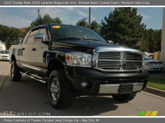 2007 Dodge Ram 1500 Laramie Mega Cab 4x4 in Brilliant Black Crystal Pearl