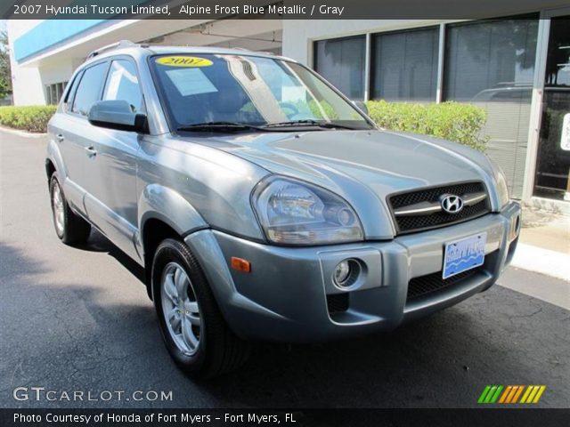 2007 Hyundai Tucson Limited in Alpine Frost Blue Metallic