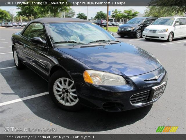 2001 Chrysler Sebring LX Convertible in Sapphire Blue Pearlcoat