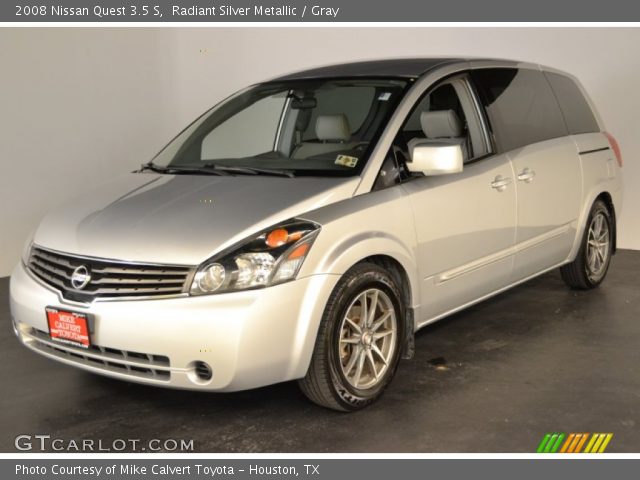 2008 Nissan Quest 3.5 S in Radiant Silver Metallic