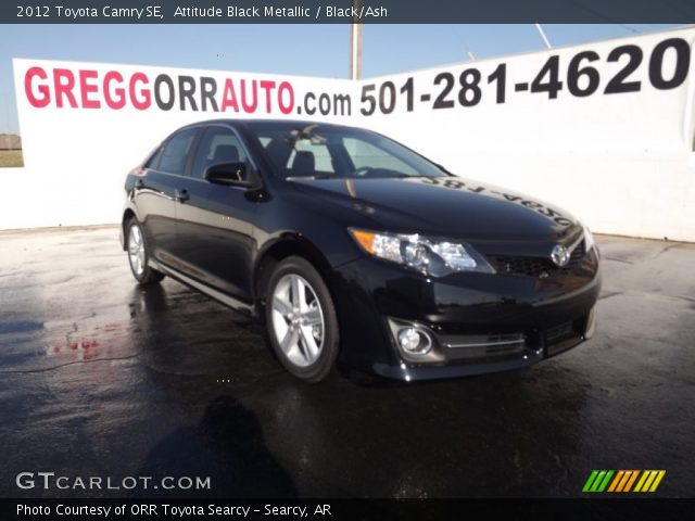 2012 Toyota Camry SE in Attitude Black Metallic