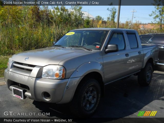 2004 Nissan Frontier XE Crew Cab 4x4 in Granite Metallic