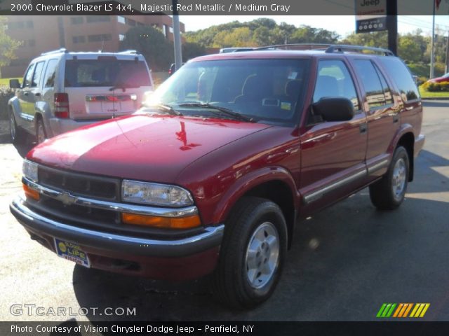 2000 Chevrolet Blazer LS 4x4 in Majestic Red Metallic