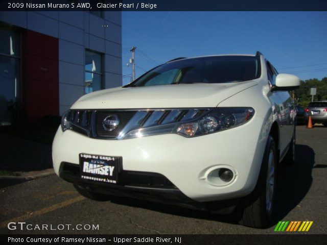 2009 Nissan Murano S AWD in Glacier Pearl