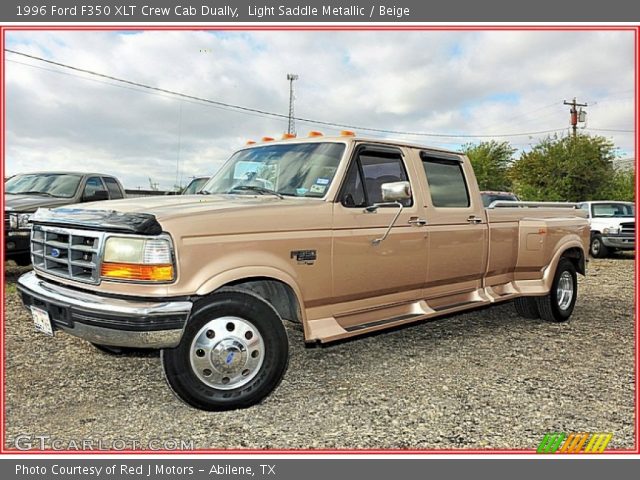 1996 Ford F350 XLT Crew Cab Dually in Light Saddle Metallic