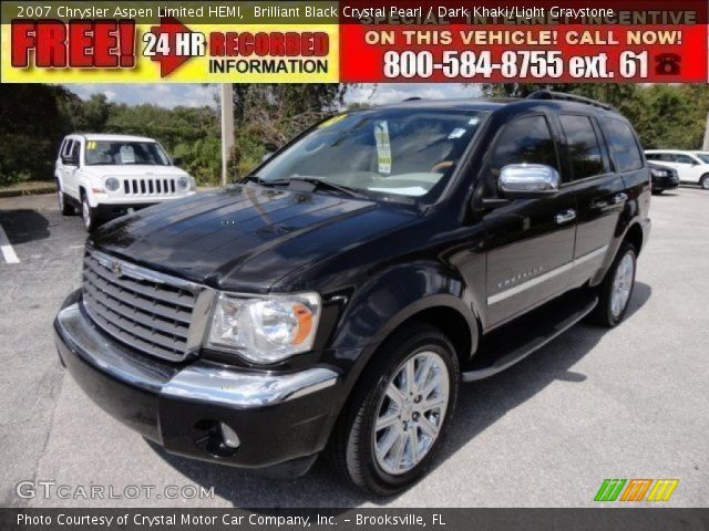 2007 Chrysler Aspen Limited HEMI in Brilliant Black Crystal Pearl