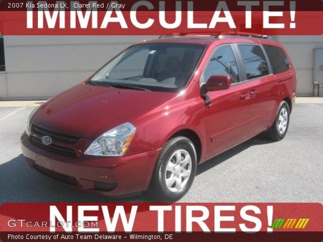 2007 Kia Sedona LX in Claret Red