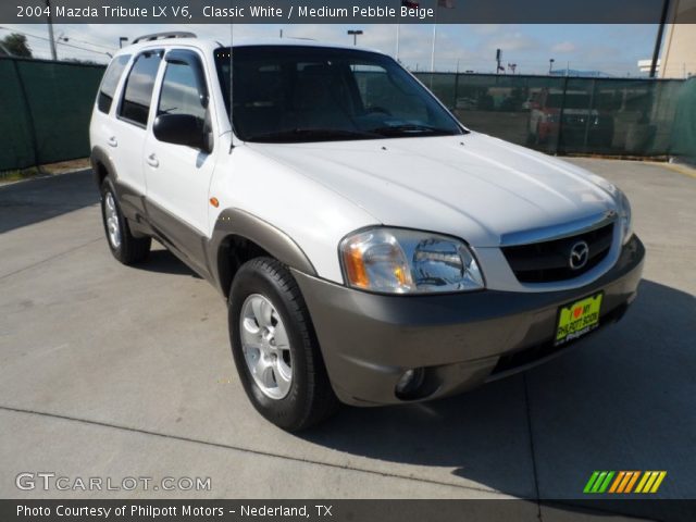 2004 Mazda Tribute LX V6 in Classic White