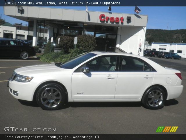 2009 Lincoln MKZ AWD Sedan in White Platinum Tri-Coat