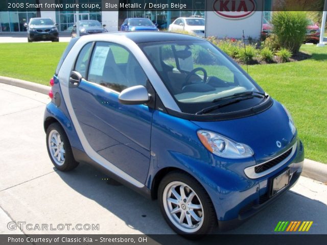 2008 Smart fortwo pure coupe in Blue Metallic