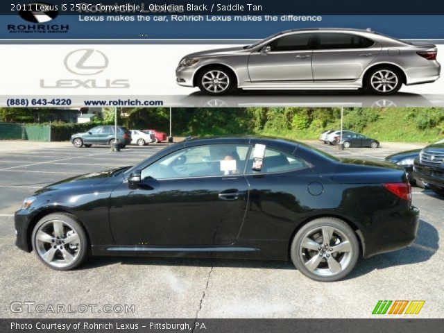 2011 Lexus IS 250C Convertible in Obsidian Black