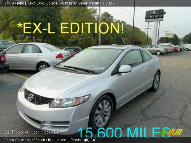 2009 Honda Civic EX-L Coupe in Alabaster Silver Metallic