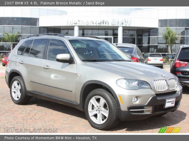 2007 BMW X5 4.8i in Platinum Bronze Metallic