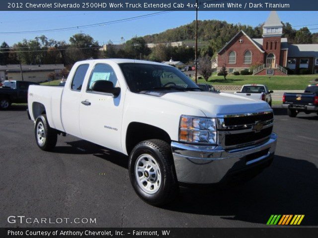 2012 Chevrolet Silverado 2500HD Work Truck Extended Cab 4x4 in Summit White