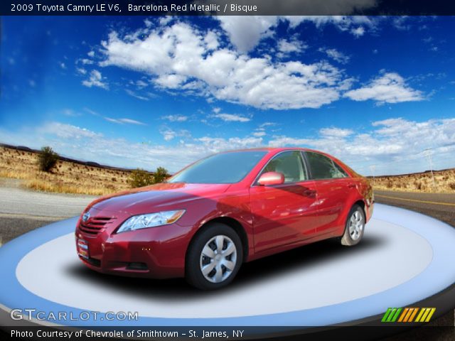 2009 Toyota Camry LE V6 in Barcelona Red Metallic
