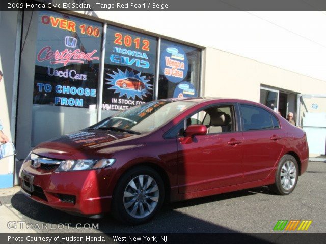 2009 Honda Civic EX Sedan in Tango Red Pearl