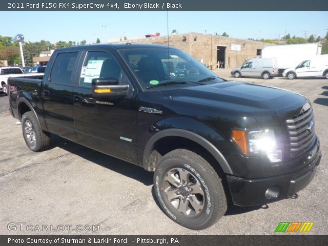 2011 Ford F150 FX4 SuperCrew 4x4 in Ebony Black