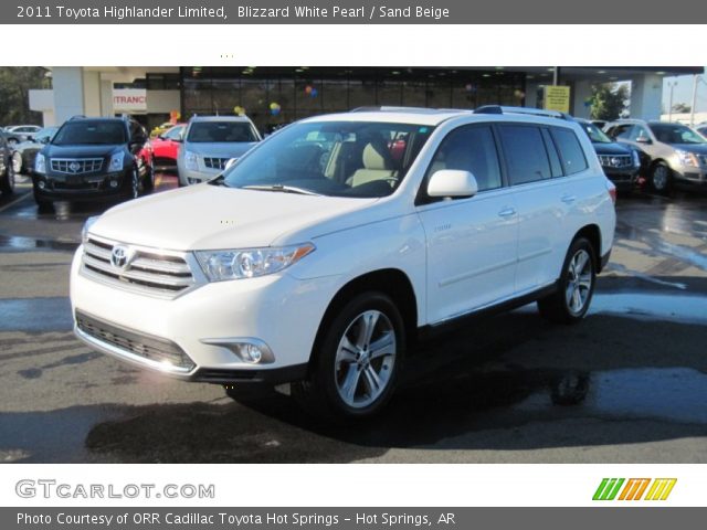 2011 Toyota Highlander Limited in Blizzard White Pearl