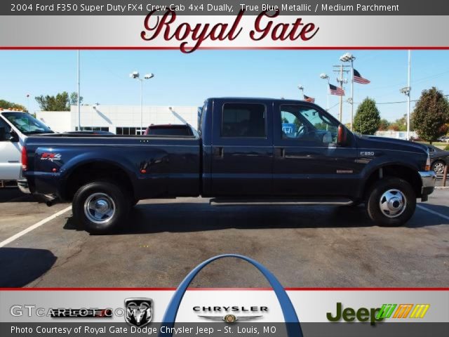 2004 Ford F350 Super Duty FX4 Crew Cab 4x4 Dually in True Blue Metallic