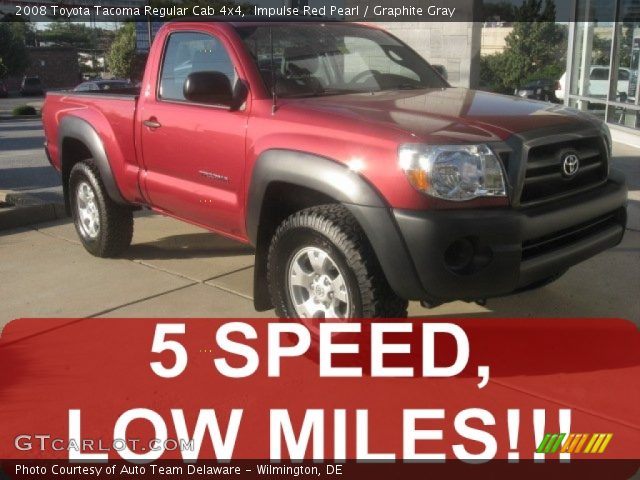 2008 Toyota Tacoma Regular Cab 4x4 in Impulse Red Pearl