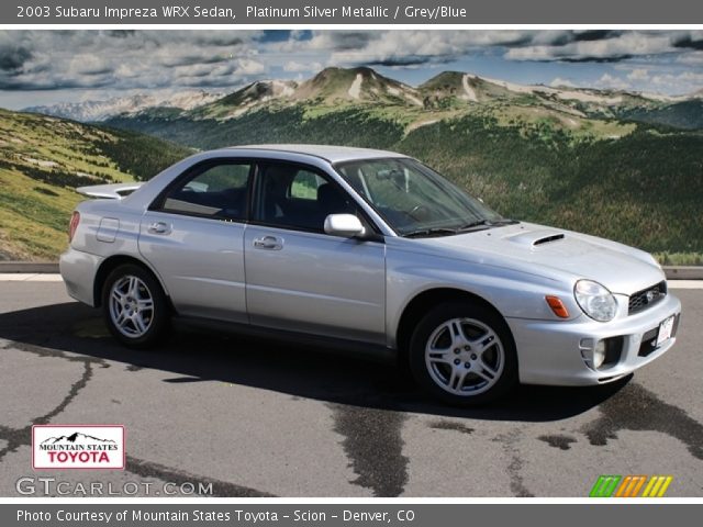 2003 Subaru Impreza WRX Sedan in Platinum Silver Metallic