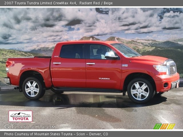 2007 Toyota Tundra Limited CrewMax 4x4 in Radiant Red