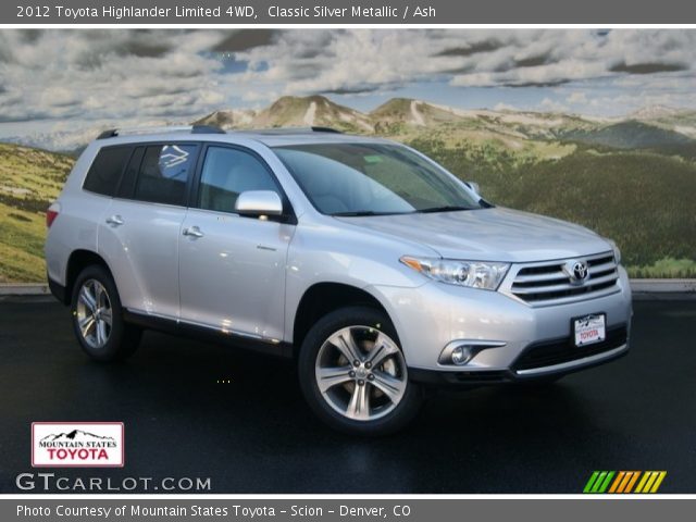 2012 Toyota Highlander Limited 4WD in Classic Silver Metallic