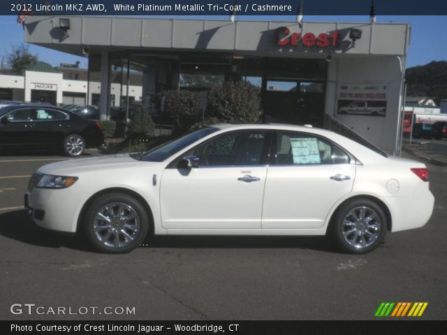 2012 Lincoln MKZ AWD in White Platinum Metallic Tri-Coat
