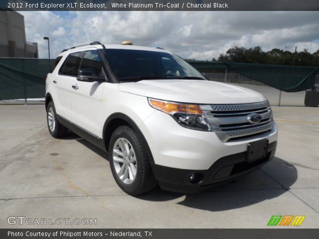 2012 Ford Explorer XLT EcoBoost in White Platinum Tri-Coat