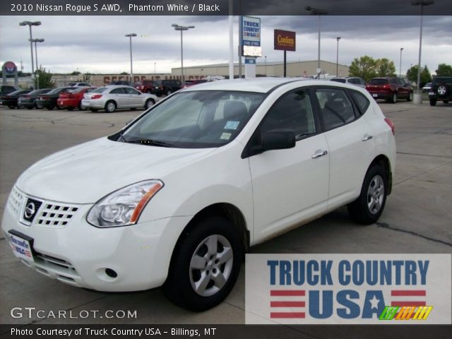 2010 Nissan Rogue S AWD in Phantom White