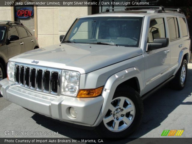 2007 Jeep Commander Limited in Bright Silver Metallic