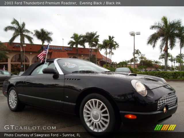 2003 Ford Thunderbird Premium Roadster in Evening Black