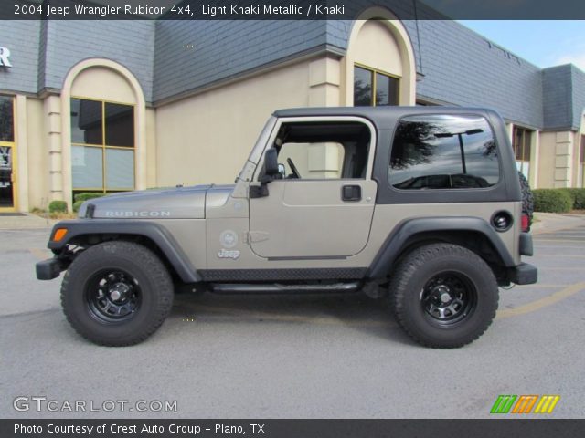 2004 Jeep Wrangler Rubicon 4x4 in Light Khaki Metallic