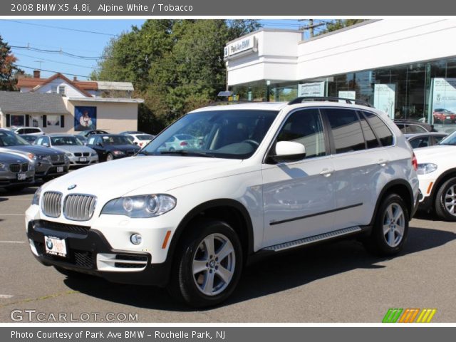 2008 BMW X5 4.8i in Alpine White