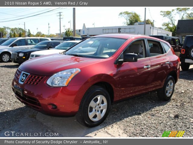 2010 Nissan Rogue S AWD in Venom Red
