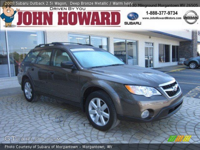 2008 Subaru Outback 2.5i Wagon in Deep Bronze Metallic