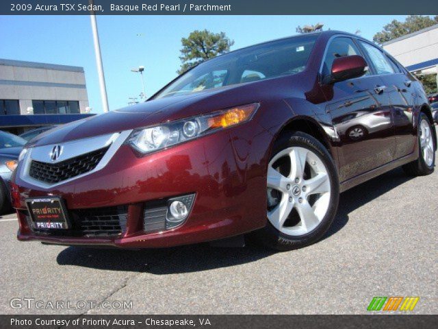 2009 Acura TSX Sedan in Basque Red Pearl