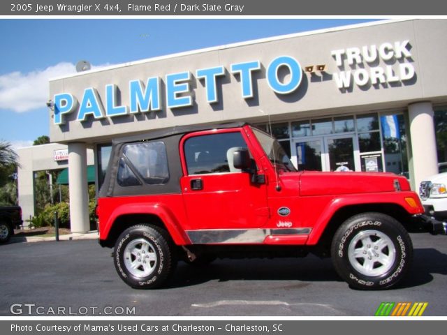 2005 Jeep Wrangler X 4x4 in Flame Red