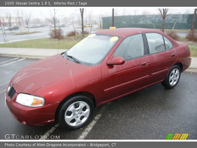 2005 Nissan Sentra 1.8 S in Inferno Red